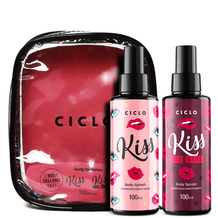 Ciclo Estojo Body Splash Kiss 100mL + Kiss You More 100mL