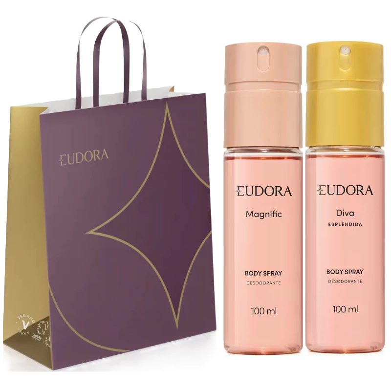 Body Spray Eudora Magnific + Diva Esplándida (kit 2 Itens)