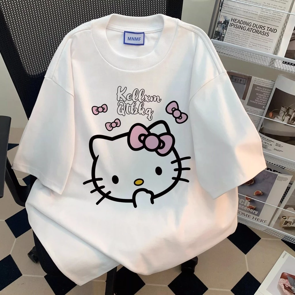 Camiseta Algodão Premium Unissex — Hello Kitty