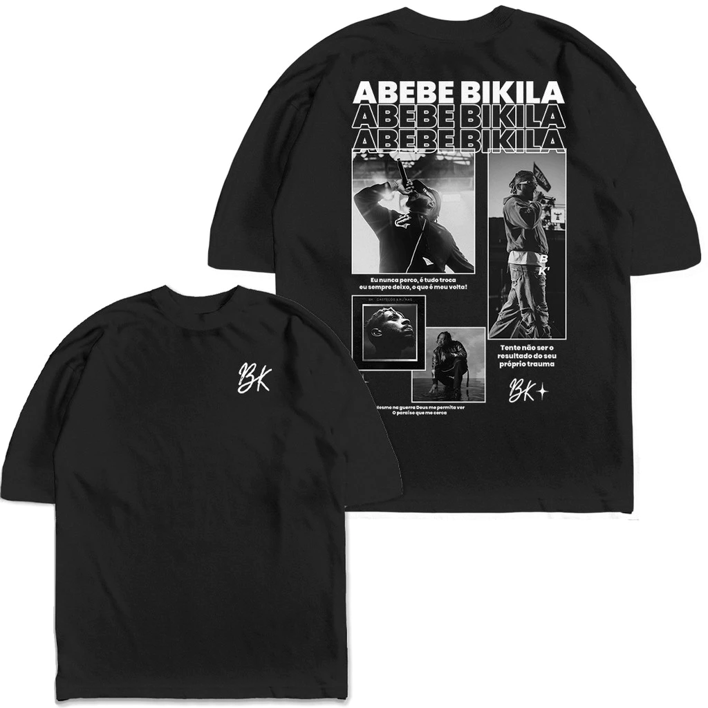 Camiseta Oversized BK Abebe Bikila Streetwear